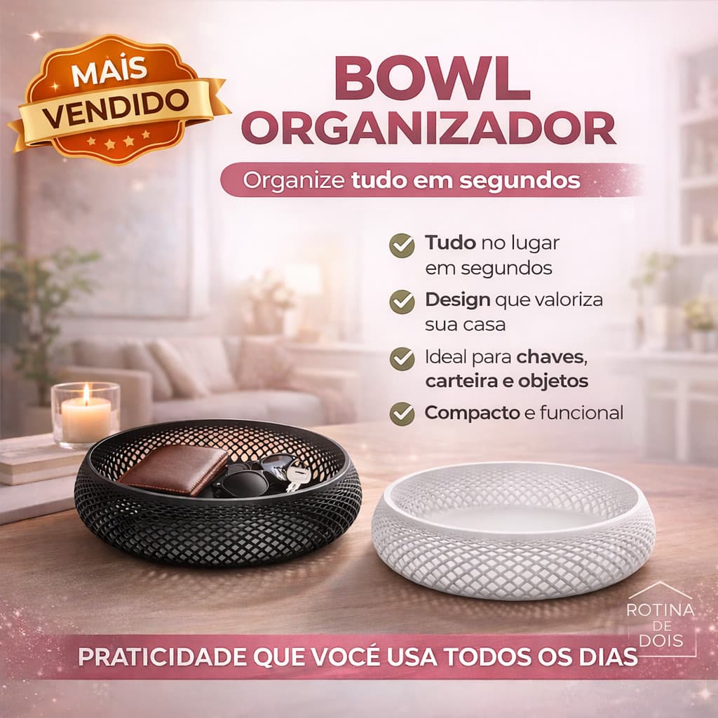 Porta Objetos Organizador Multiuso Chaves, Carteira e Acessórios Moderno Decorativo