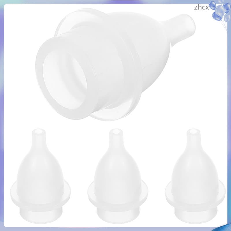 4 Unidades De Silicone De Substituição Para Limpador De Nariz De Bebê Aspirador Nasal Infantil Transparente zhihuicx