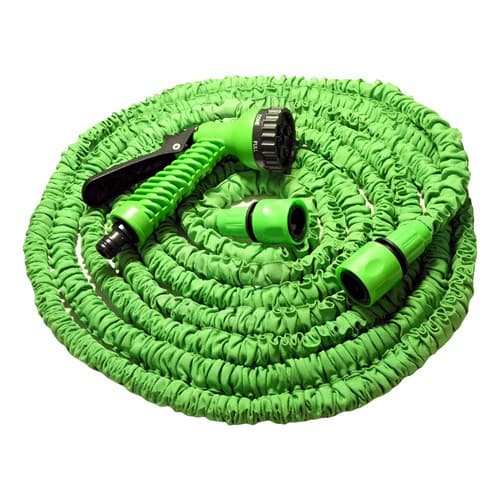 Mangueira Retrátil/extensível 30m - 7 Jato Tipos Verde Ou Azul