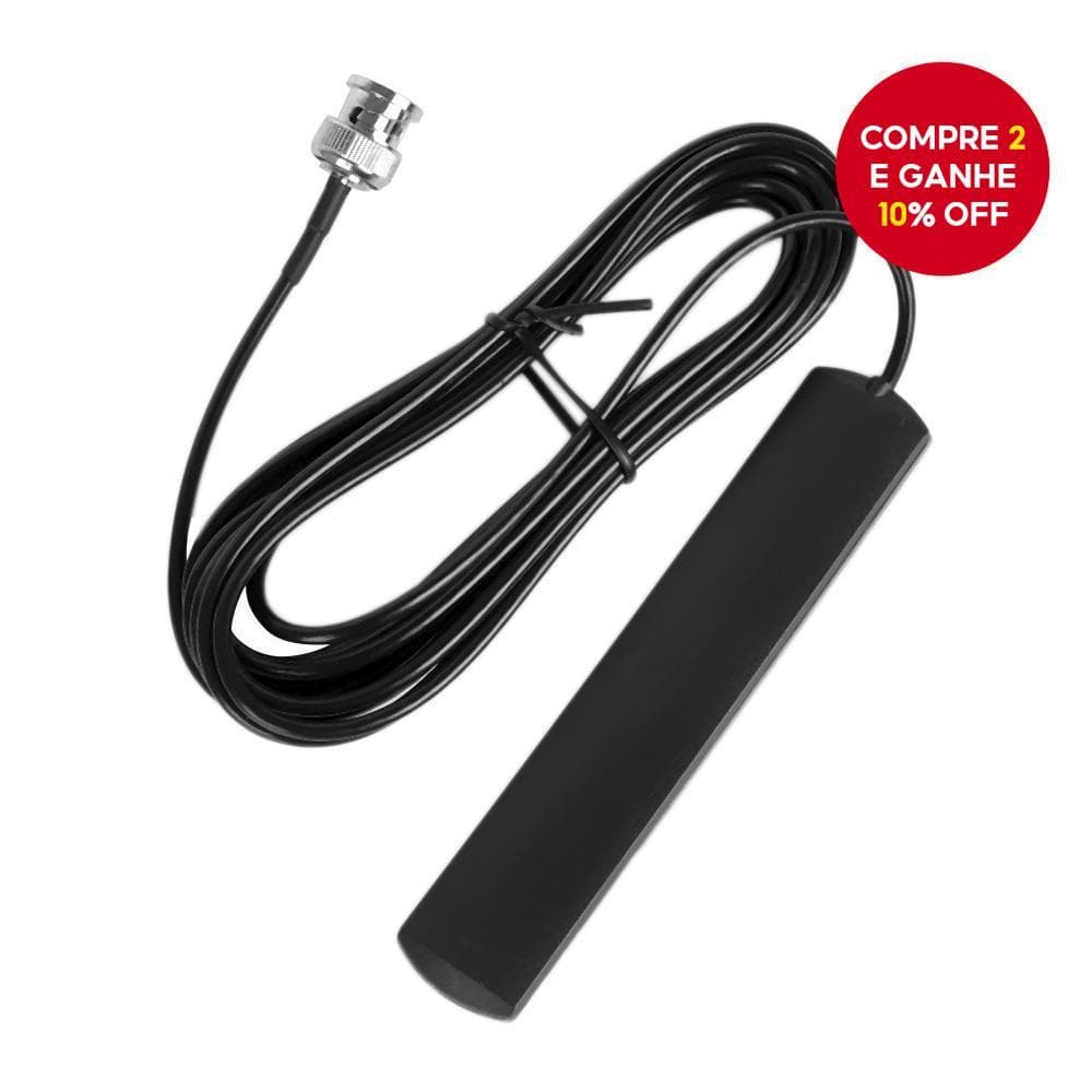  Antena de Rádio Móvel 30-1200MHz Scanner de Banda Larga Portátil Durável Montagem em Vidro com Adesivo Conector BNC