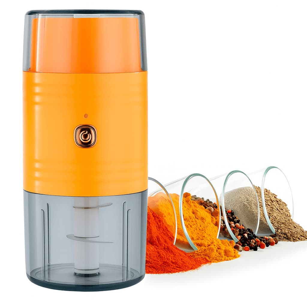 Moedor de Grãos 2 em 1 Portátil Processador Elétrico Café Triturador