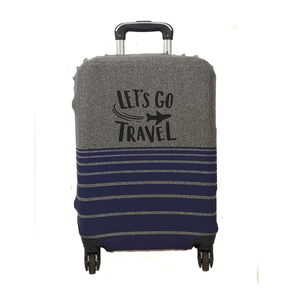 Capa para Mala Viagem Mescla Listra Azul