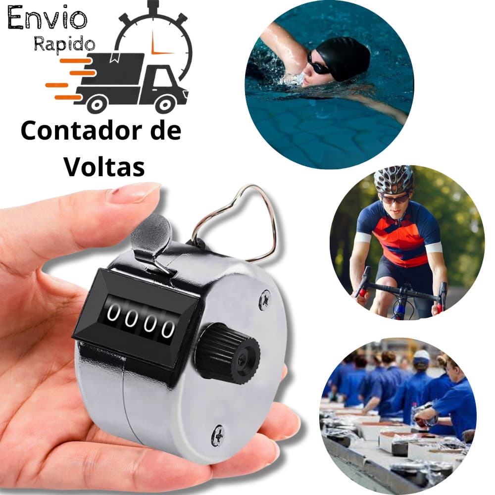 contador de batida Estatístico conta voltas mecânico analógico industrial academia natação esportes