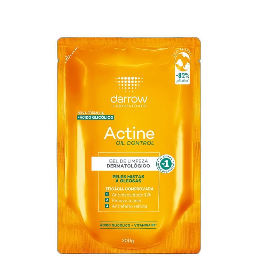 Darrow Actine Oil Control Refil - Gel de Limpeza Facial 300g