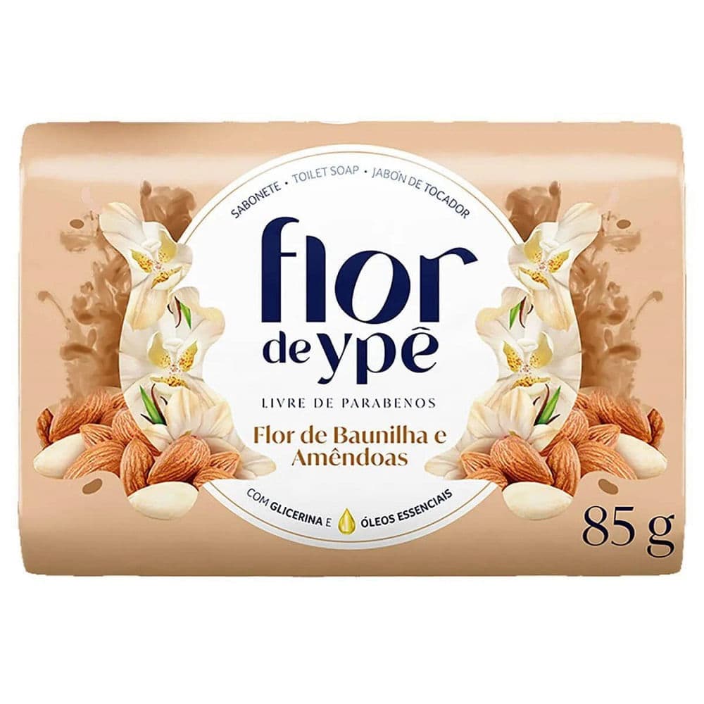 Sabonete Flor Ypê Bauniha e Amêndoas 85g