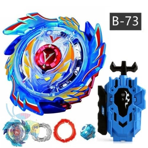 Beyblade Burst GOD B-73 STARTER Deus VALKYRIE . 6V.Rb Com LR Launcher Grip Battle Kids Toys