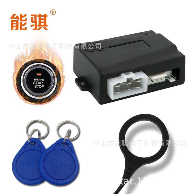 NQ-ST9005 Universal 12V Carro Dedicado Bloqueio Escuro Anti-Roubo Sensor RFID Inteligente Sistema de Início de Um Botão