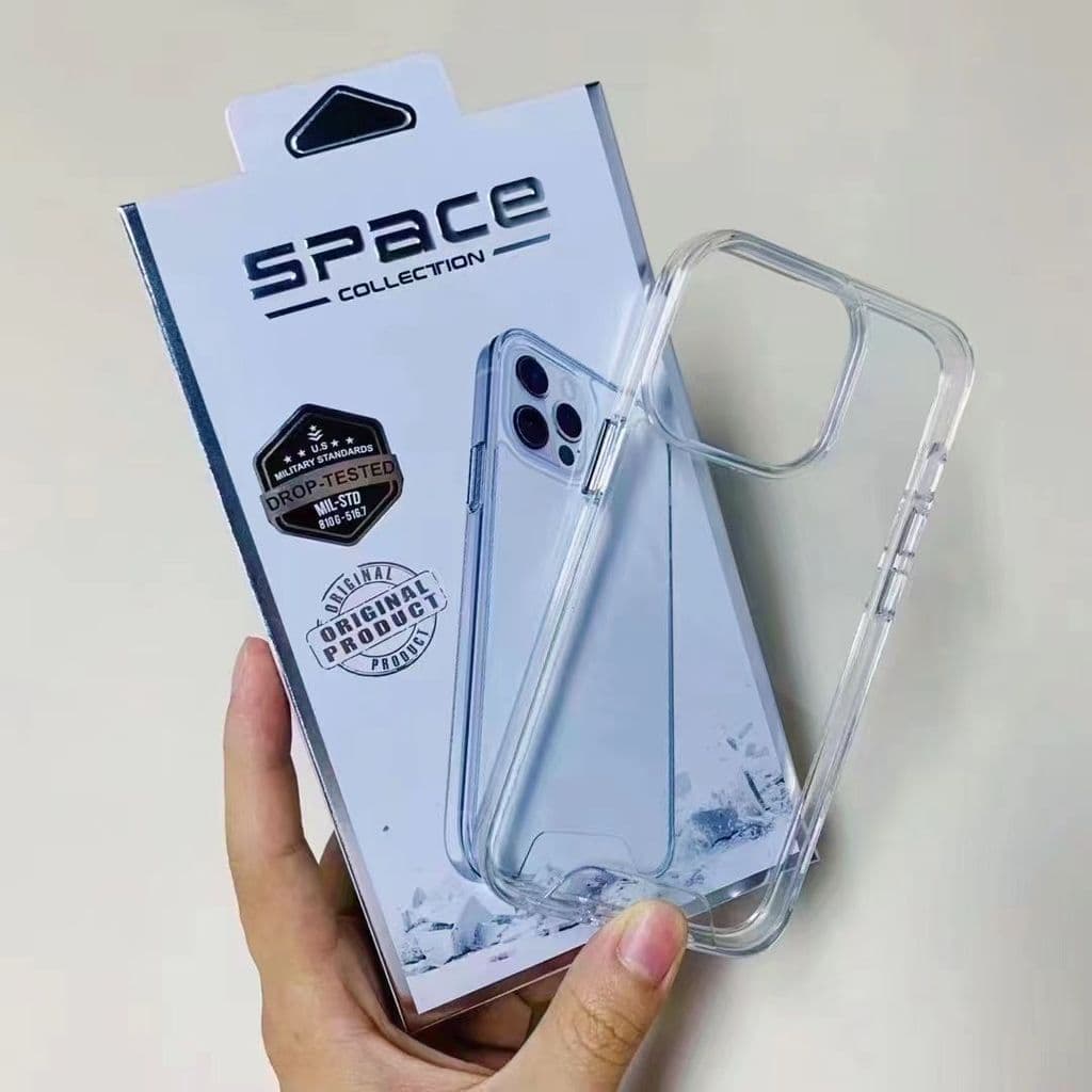 Capa Capinha Space Transparente Anti Impacto Compativel com iPhones 7 8 X XR XSMAX 11 12 13 14 15 16 17ProMax