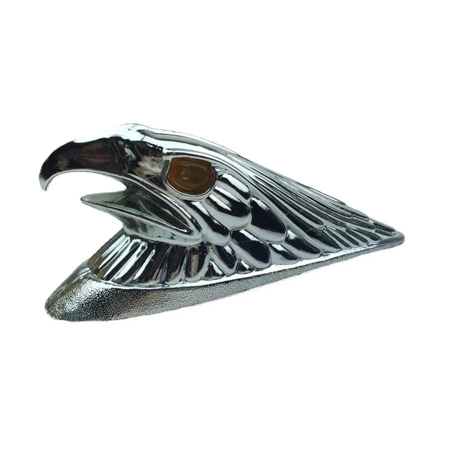 1 Pçs Motocicleta Carro Elétrico Frente Fender Decorativo Chapeamento Cabeça De Águia Opção Peças Logotipo