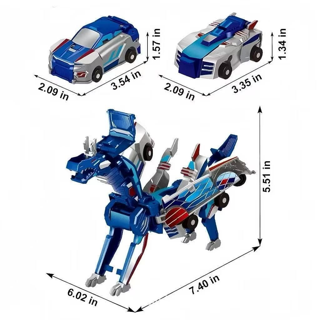 Novo carrinho brinquedo transformável 2 em 1, carrinho brinquedo que se transforma automaticamente por colisão magnética