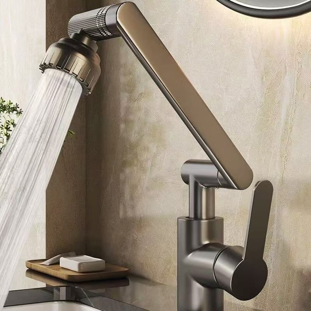 Lavatório Com Torneira Giratória De 1080 Graus Para