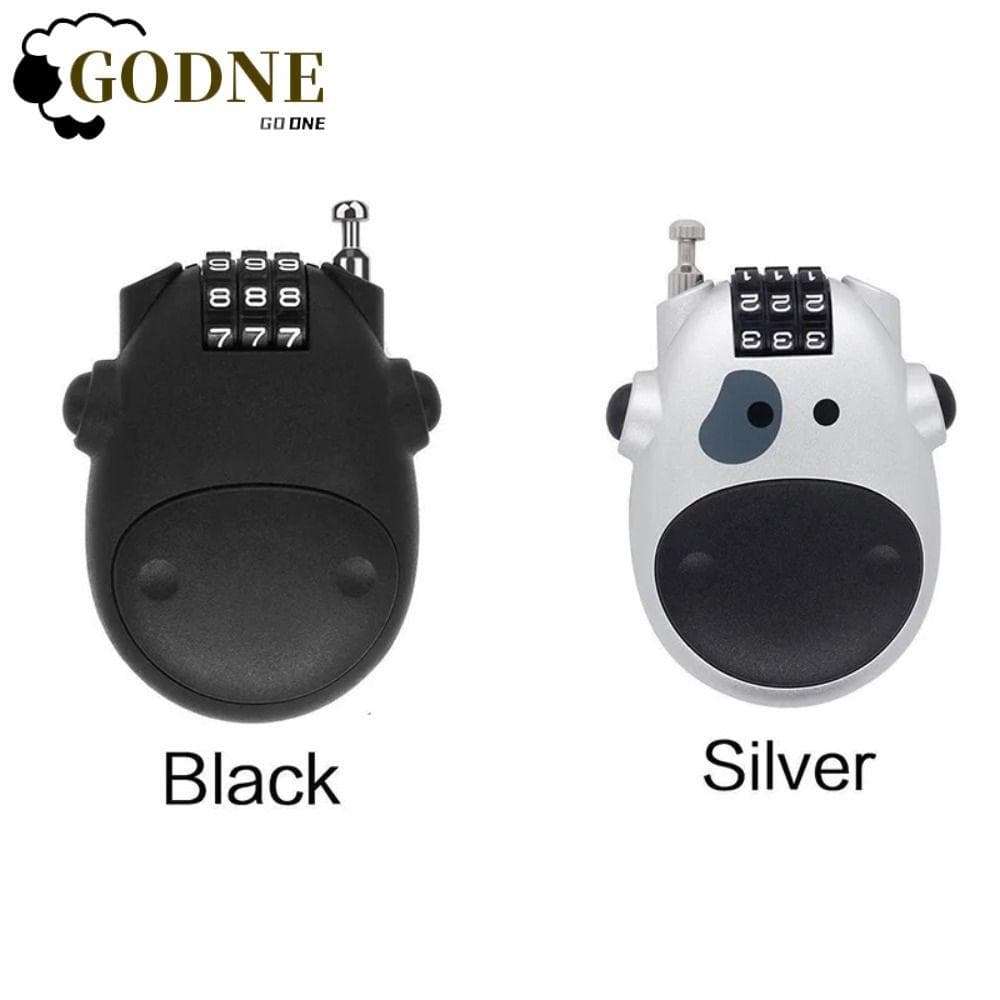 Fechadura De Cabo De Motocicleta GODNESSFO , Trava De Senha Antirroubo Flexível Segurança De Fio De Aço