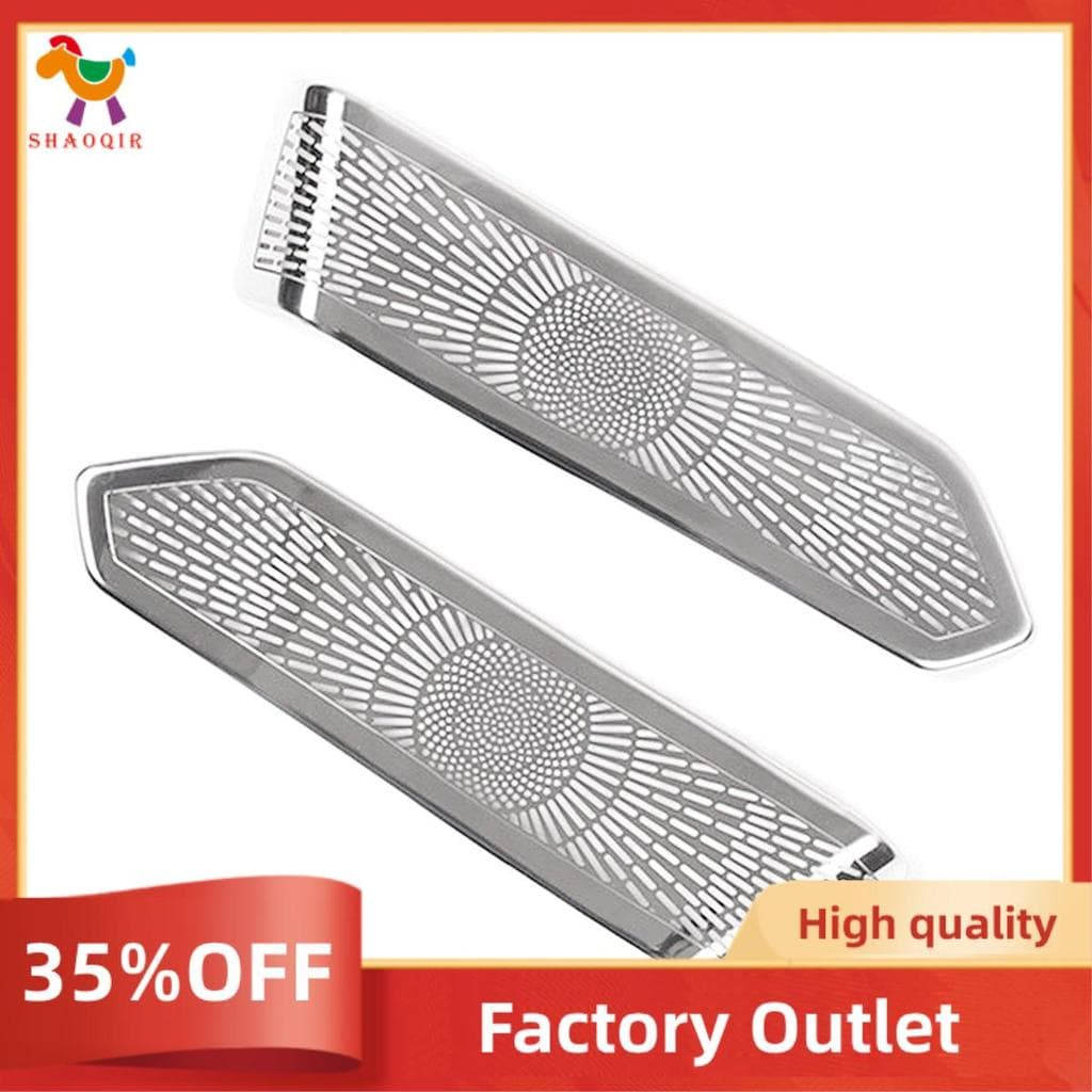 Porta Do Carro A-Pilar Tweeter Áudio Alto-Falante Capa Decorar Adesivo Para L460 2023 Peças Acessórios Prata Brilhante