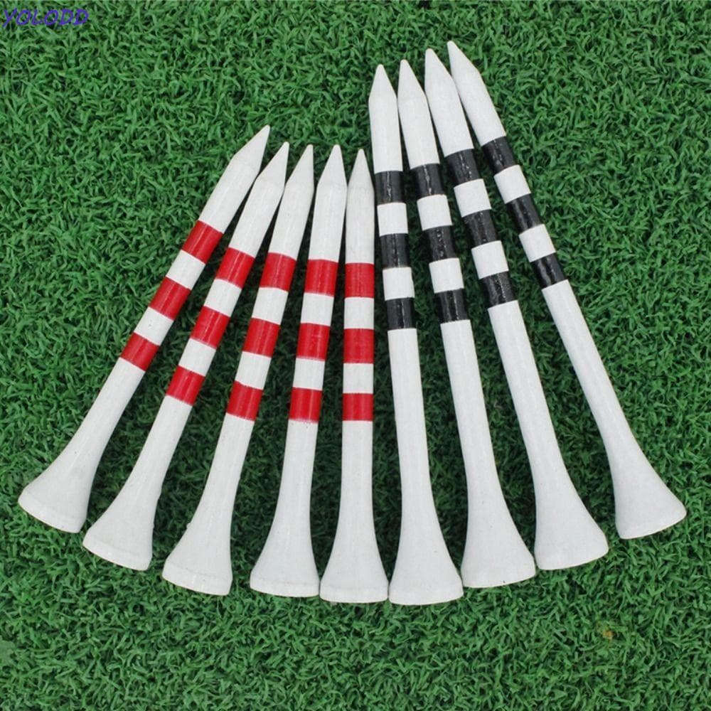 YOLODD 20 Peças Conjunto De Camisetas De Golfe , Com Suporte De Bola Durável Listrado , Plástico Profissional Para Práti