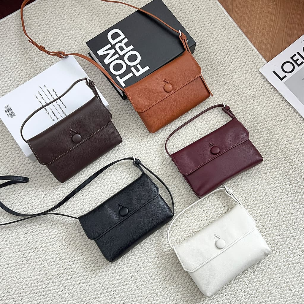 Mini Bolsas Crossbody De Couro Macio | Bolsa De Ombro Minimalista Para Telefone Pequena Portátil Viagem