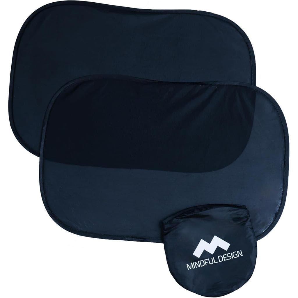 Design Mindful-Cortinas De Janela De Carro Para Bebê (2 Pacotes)-Bloqueador De Proteção Solar De 21 " X 14 "-Escudo Cont