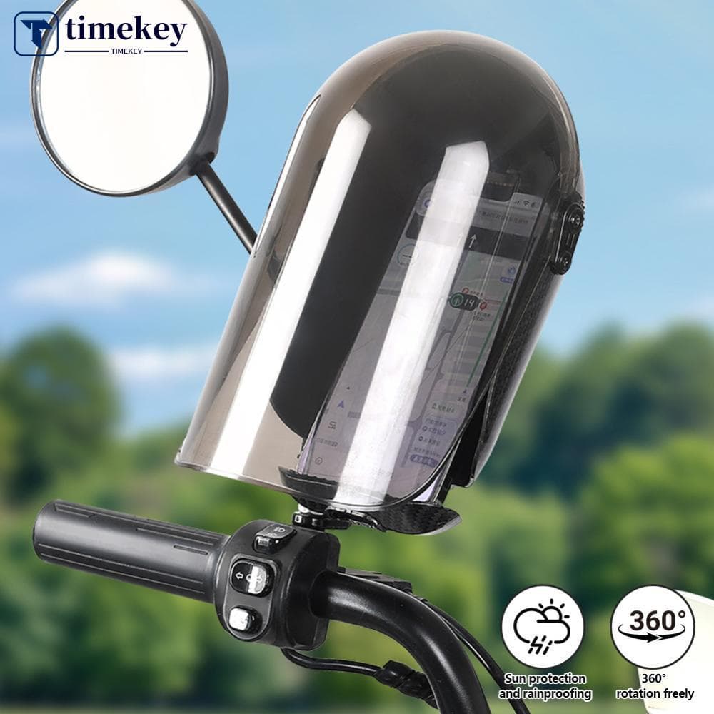 TIMEKEY Scooter Elétrico Suporte Do Telefone Capa De Chuva Motocicleta Equitação Montar Protetora Protetor Solar Titular