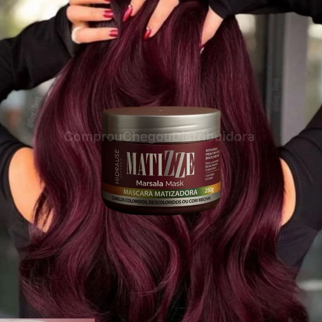 Máscara tonalizante S/ Amônia marsala (vinho)  - Nova Formula Rende 3x Mais MATIZZE MARSALA