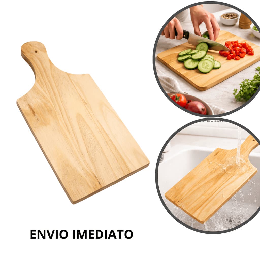 Tábua de madeira com cabo Corte Corte legumes pau Cozinha Churrasco