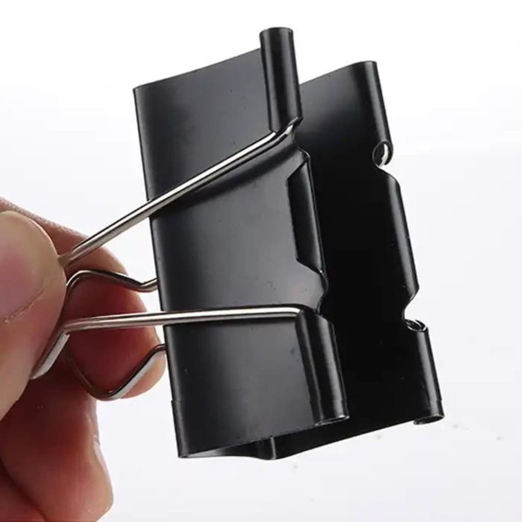 Clips Borboleta 19/25/32MM Prendedor De Papel Binder Metal Preto