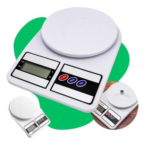 Balança Digital Precisão De Cozinha Para Uso Domestico 10 Kilos Branca Fitness