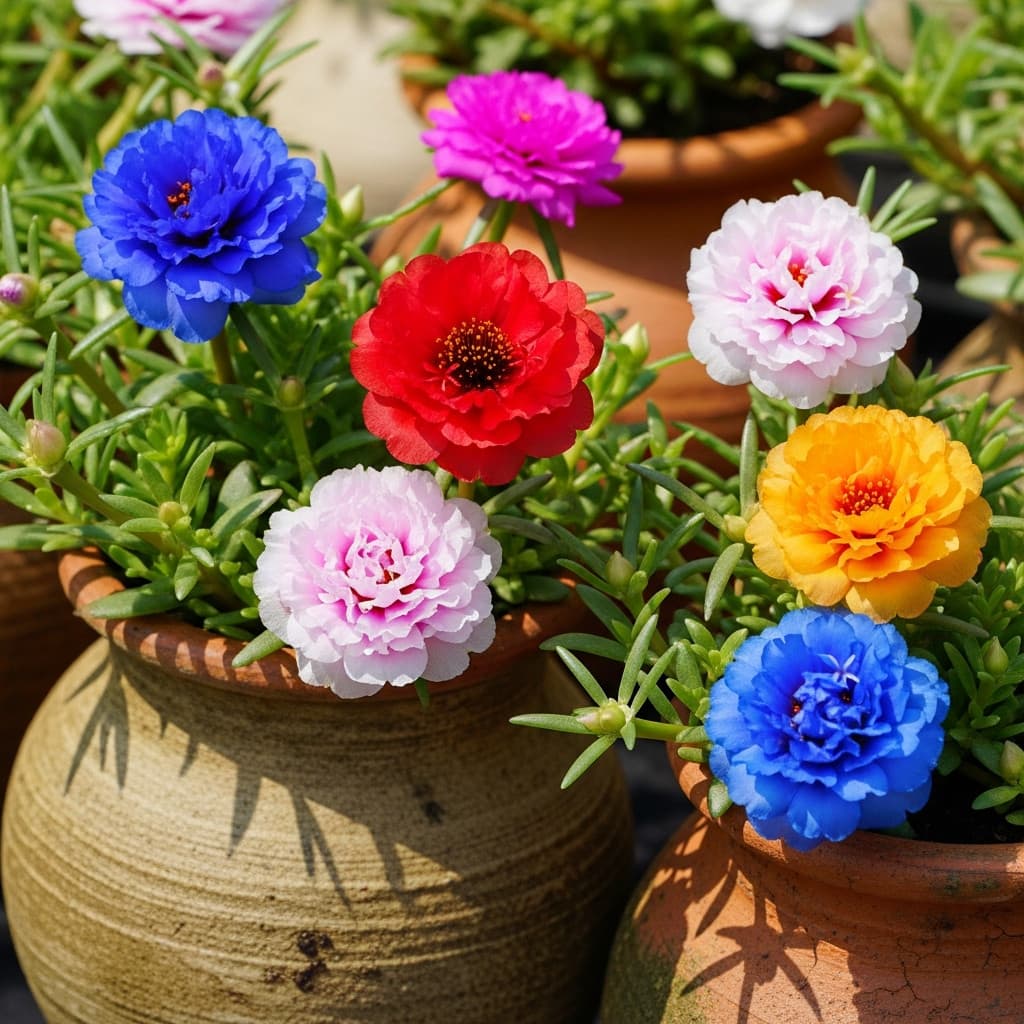 Pacote Sementes de Onze-Horas Flor Gigante /(Cores Sortidas)/