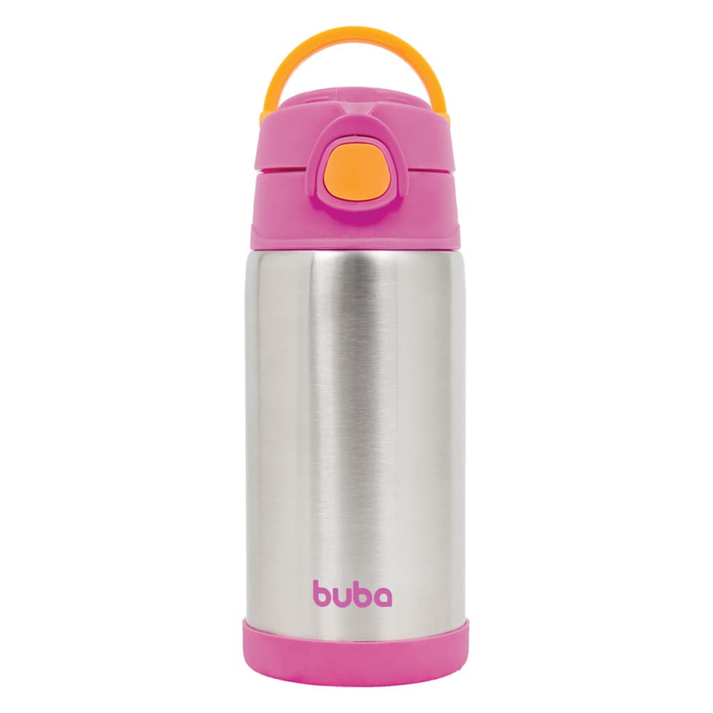 Garrafa Térmica Buba Parede Dupla Rosa 400ml