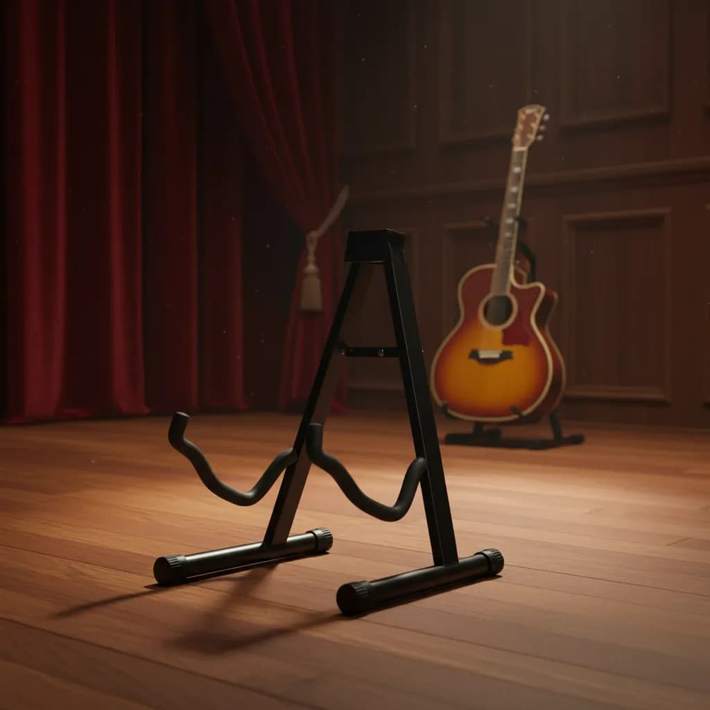 Suporte De Violão Klx Base Triangular Estável Com Espuma