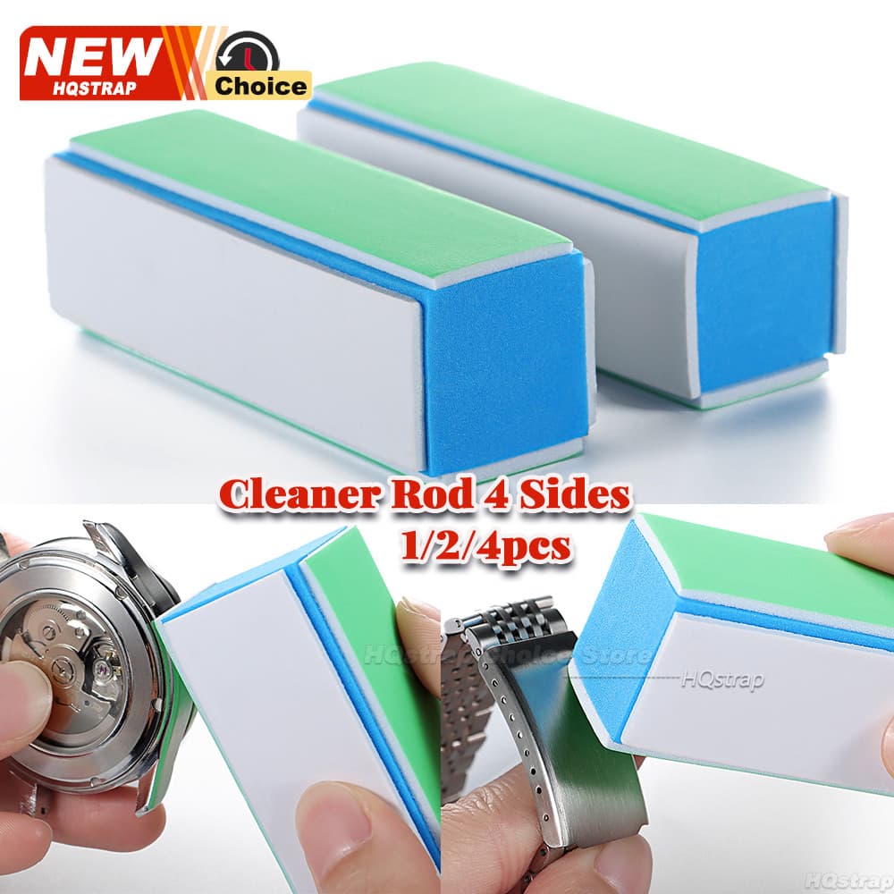1/2/4 Pçs Arquivos De Polimento Relógio Haste Limpador 4 Lados 1000/4000 Malha De Pulso Peças Limpo Polonês Ferramenta P