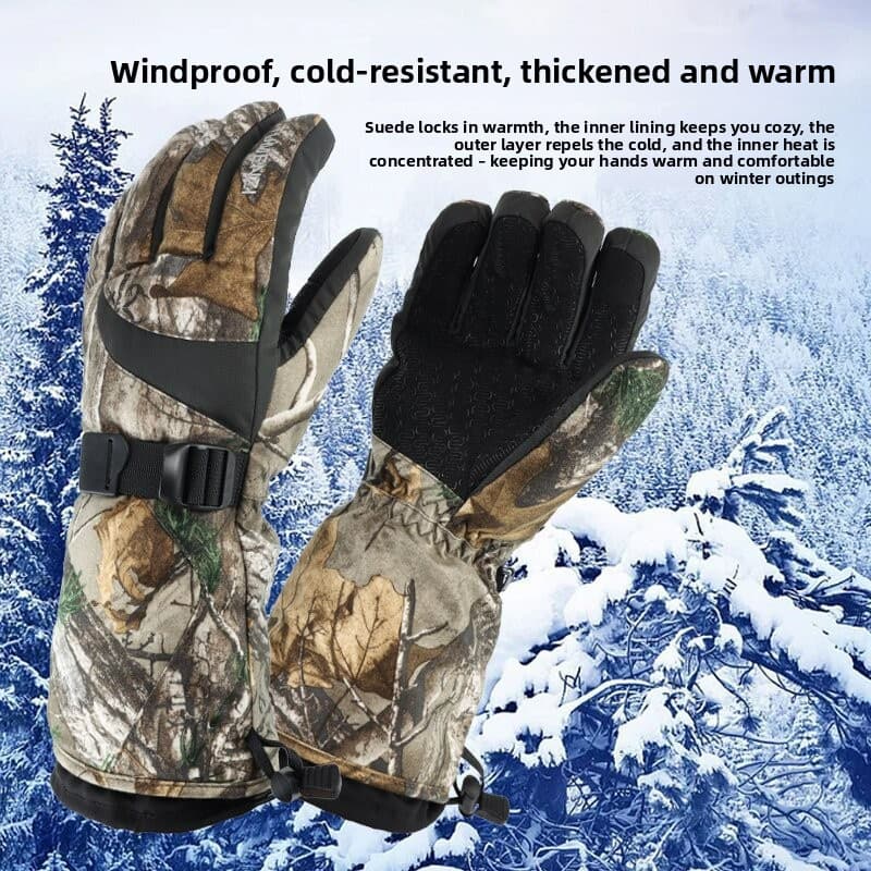 Luvas De Esqui Impermeáveis Com Capacidade De Tela Sensível Ao Toque De Cinco Dedos Para Calor E Proteção