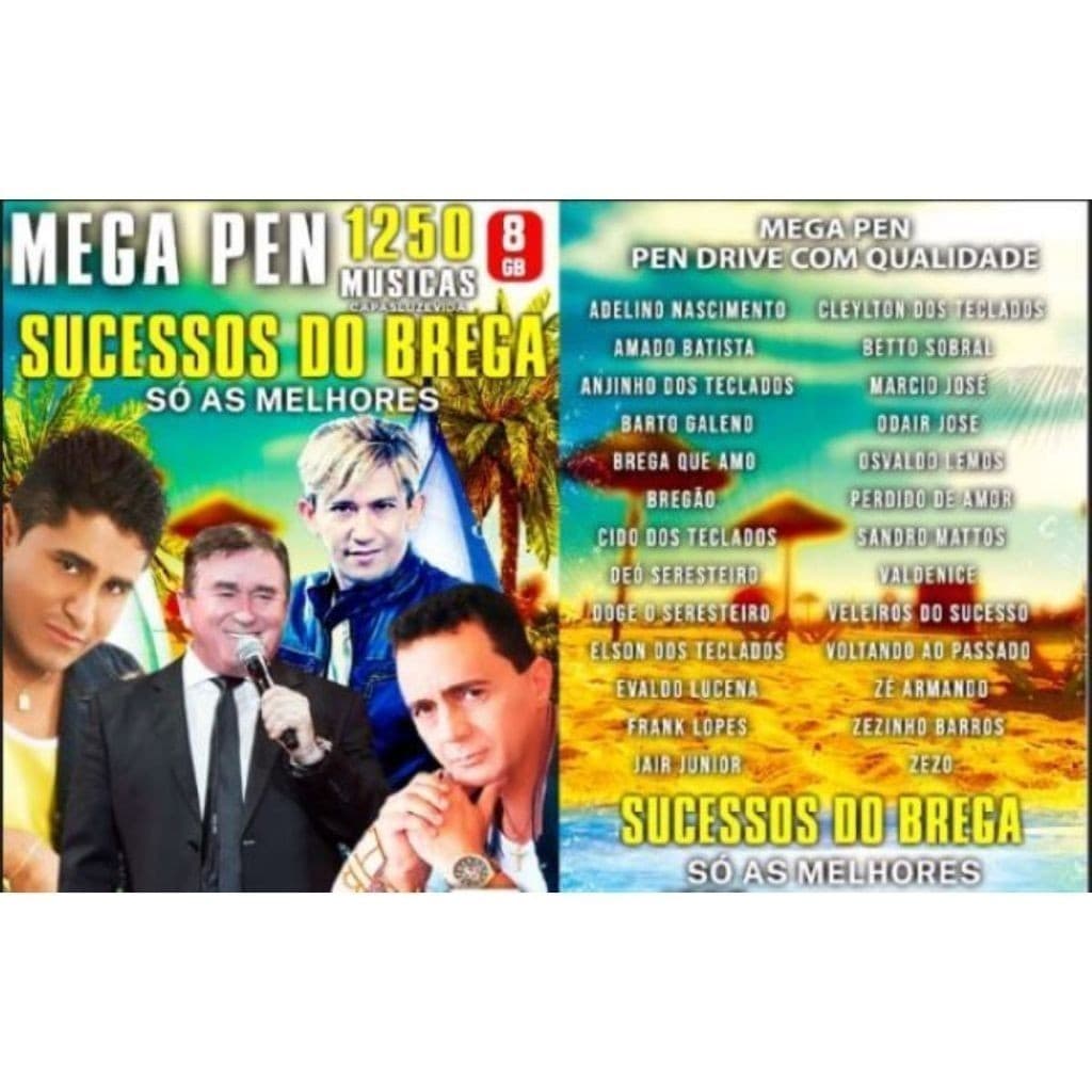 1250 MÚSICAS SUCESSOS DO BREGA