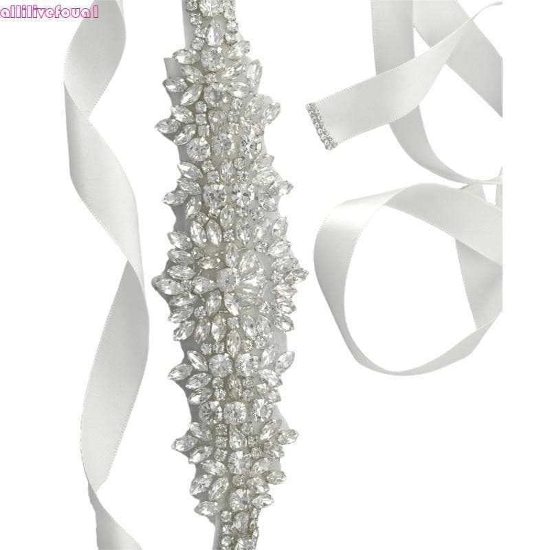 allilivefoua1 Cinto Casamento Luxuoso Strass, Corrente Cintura, Ajustável Para Noiva, Elegante E Confo