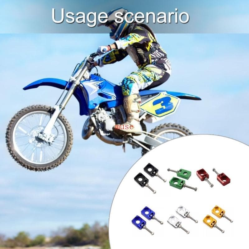 Eixos Traseiros Ajustador Corrente Para Motocicletas Elétricas Liga Alumínio Fácil Insta