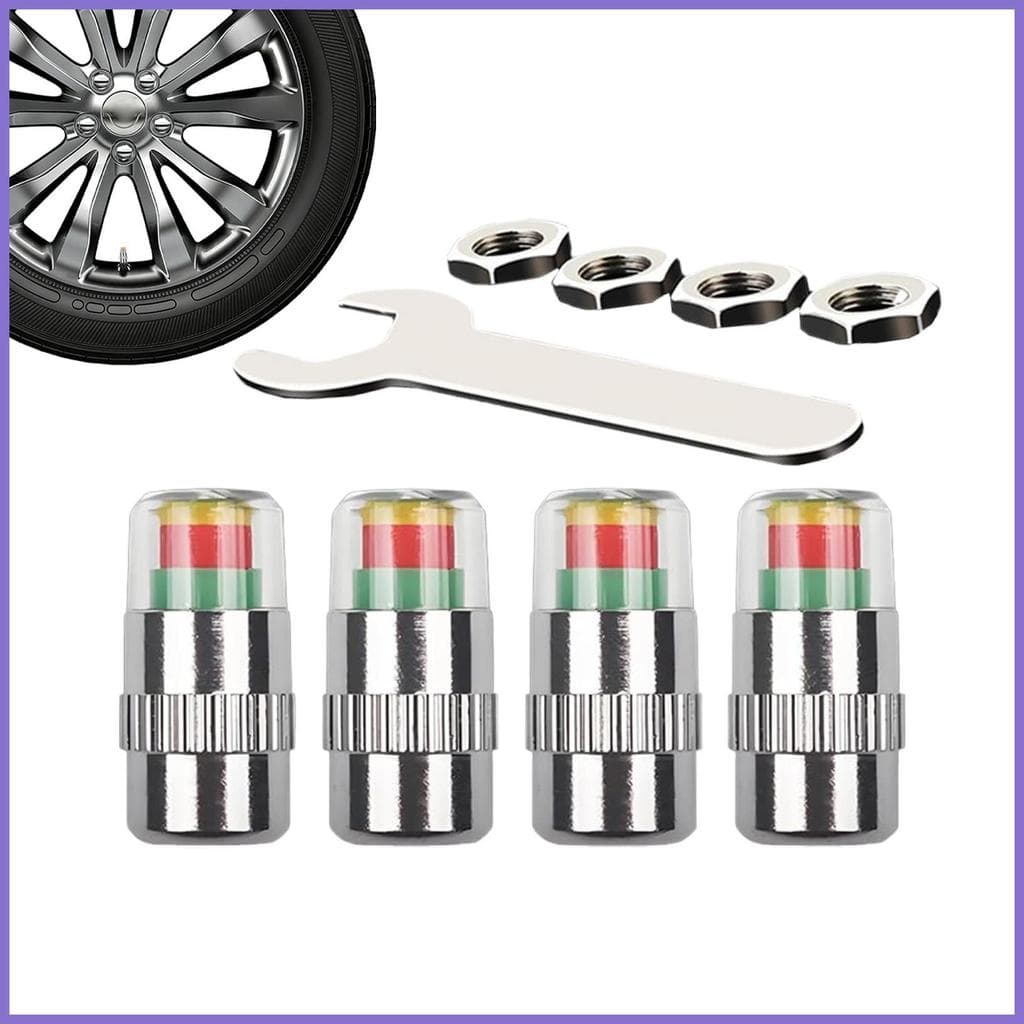 Monitor De Pressão Dos Pneus Do Carro Inteligente 3 Cores Fácil De Ler Sensor Tampas Da Haste Válvula Para Caminhão yune