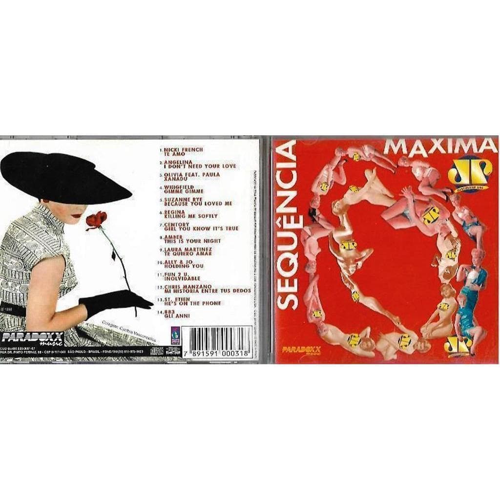 Cd - Sequencia Maxima - Jovem Pam autor Nicki French+Angelina+Olivia* feat Paula + Vários