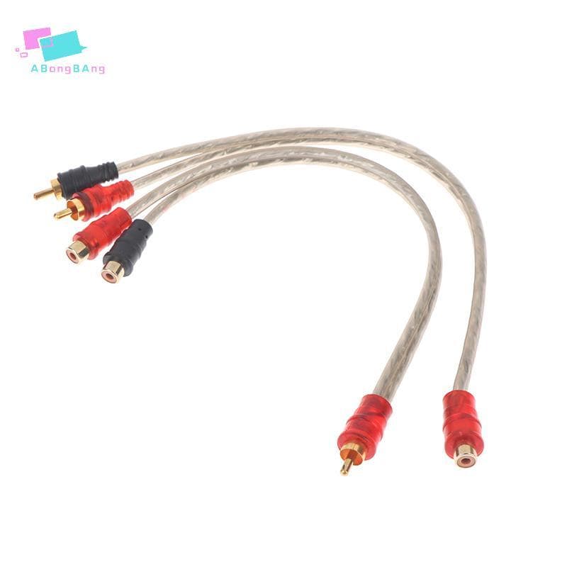 Abongbanghn 1/2/3 Unidades 1 Fêmea Para 2 Macho 1 Fêmeas Y Divisor Adaptador Conector Cabo Sistema De Áudio Do Carro Sub