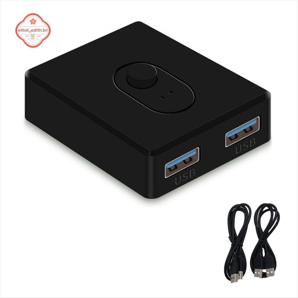 USB 3.0 KVM Switch 1X2/2X1 Switcher Divisor Controlador Compartilhado Para Computador Portátil Impressora Teclado Mouse 