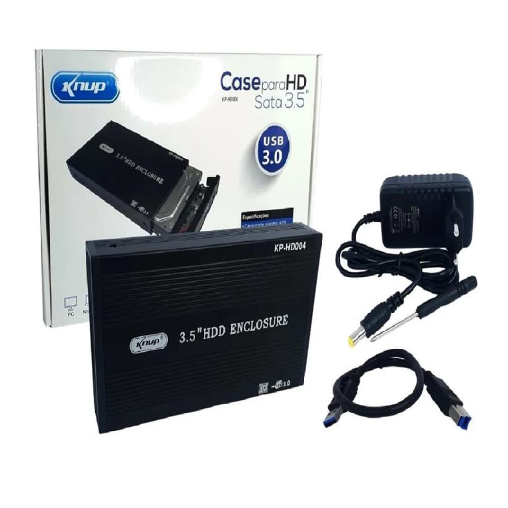Case Para HD 3.5 USB 3.0 Knup KP-HD004
