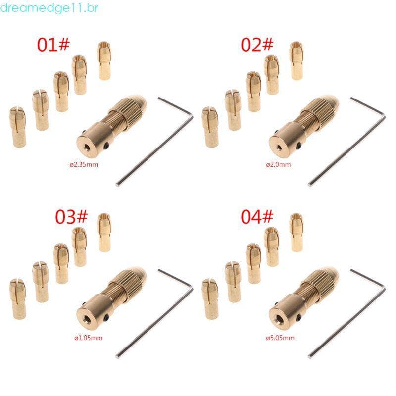 dreamedge11 7 Peças Conjunto 2 2 35 4 05 5 05mm Eixo Do Motor Elétrico Mandril Braçadeira Fixação 0 5-3