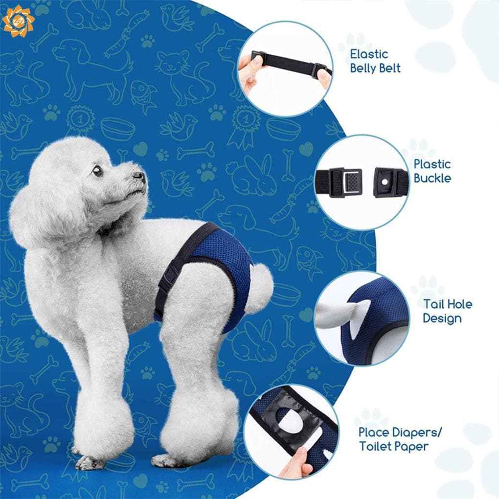 Calças Fisiológicas Para Cachorros De Estimação , Fraldas Universais Práticas De Secagem Rápida Animais/Cães Pequenos/Mé