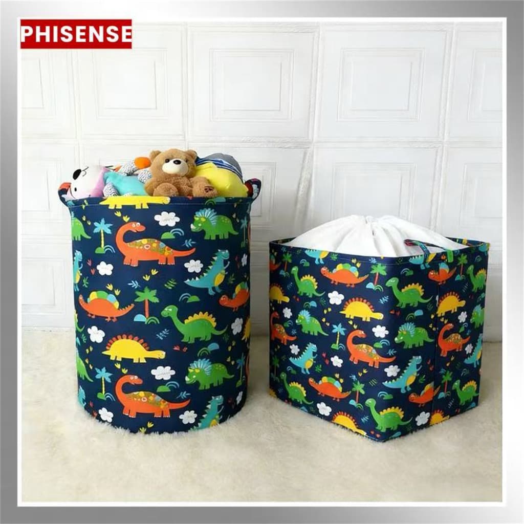 KIT 1-3PCS CESTO ORGANIZADOR MULTIUSO DOBRAVEL PROVA D'ÁGUA P/ ROUPA SUJA BRINQUEDOS