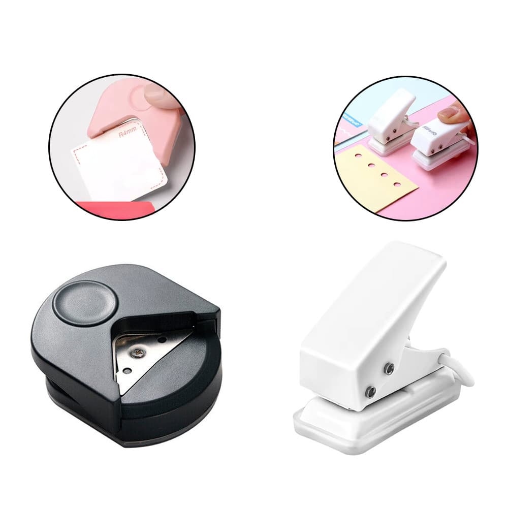 Mini Arredondador De Canto Para Fotos Ferramenta Artesanato Cortador Aparador Furador De Papel