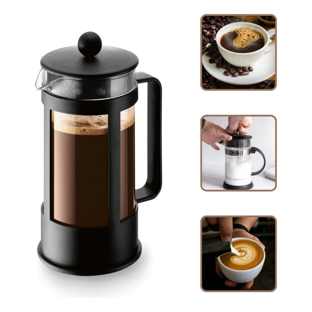 Cafeteira Prensa Francesa Café Expresso Leite Cremoso Cremeira 350ml