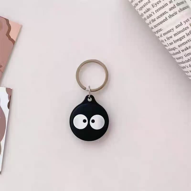 Desenhos Animados Airtag Escudo silicone Capa Protetora anti-Perda Bluetooth Localizador Sem Fio Rastreador Chaveiro
