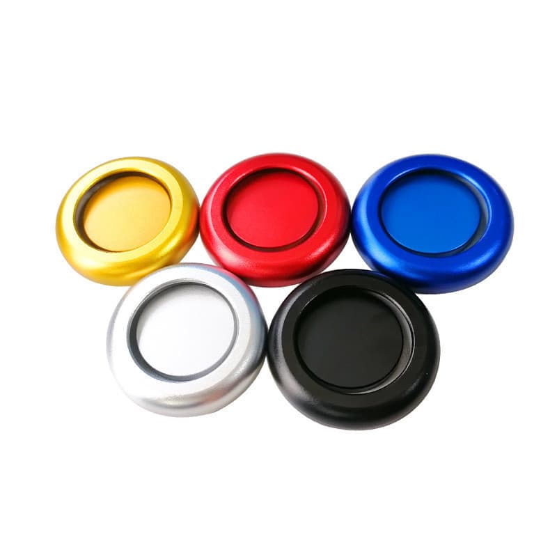 Adequado para Cadillac CT6 botão de encosto de cabeça do banco dianteiro capa protetora decoração liga de alumínio Inter