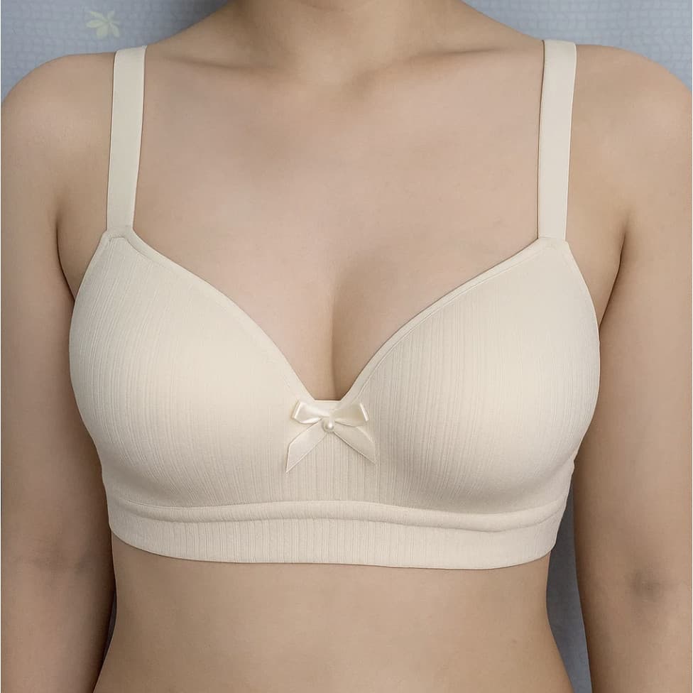 Sutiã Feminino Maxxino com Laço e Pérola - Confortável, Elegante e Disponível em Diversas Cores