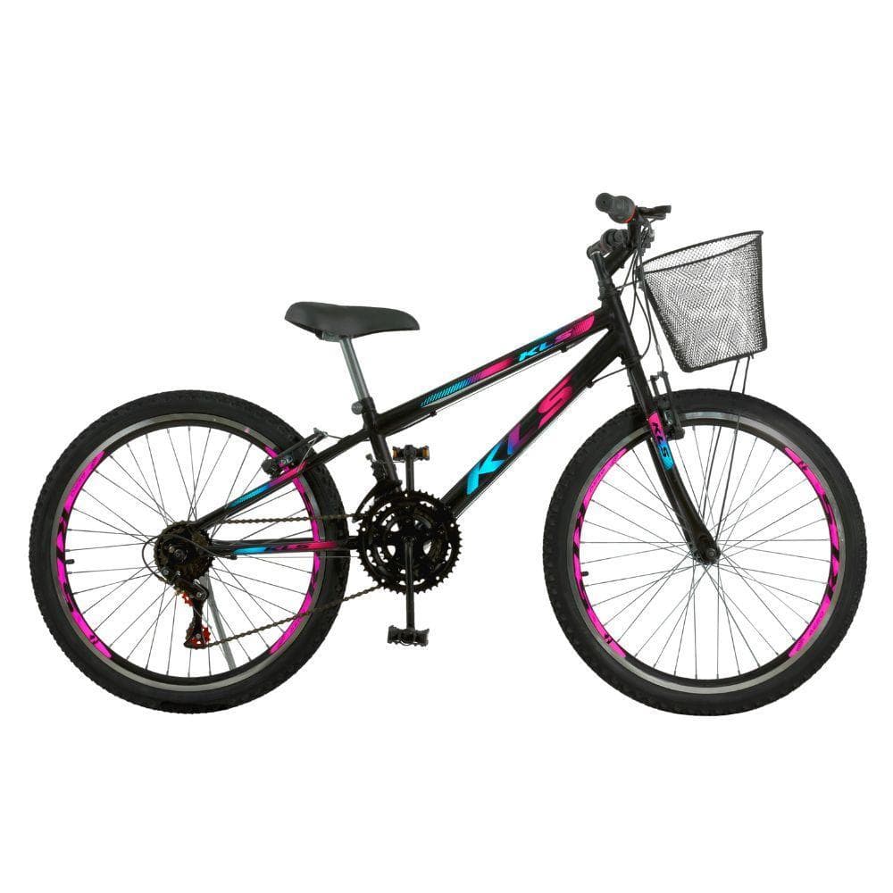 Bicicleta 24 Kls Aero V-Brake 21 Marchas  Caixa Box Feminina
