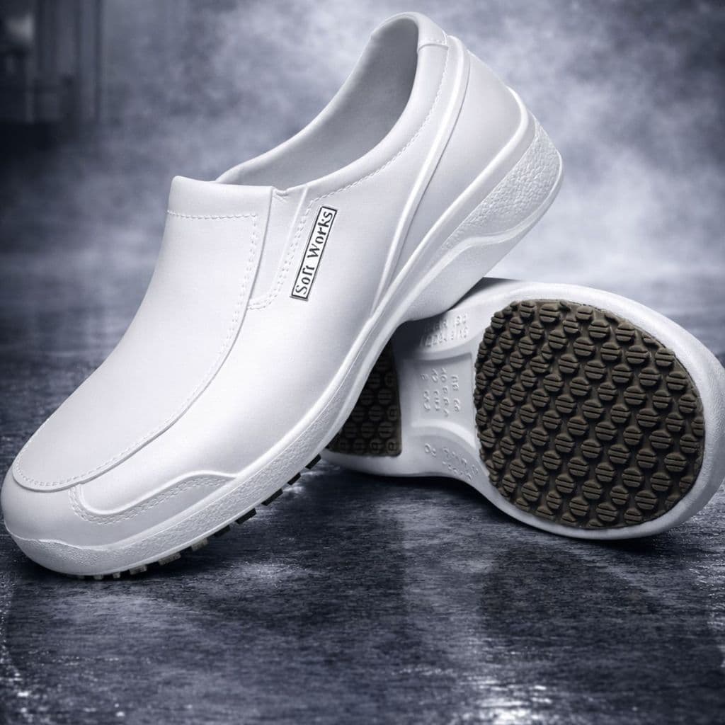 Bota EVA Soft Works BB66 Branca EPI Hospitalar e Cozinha Profissional