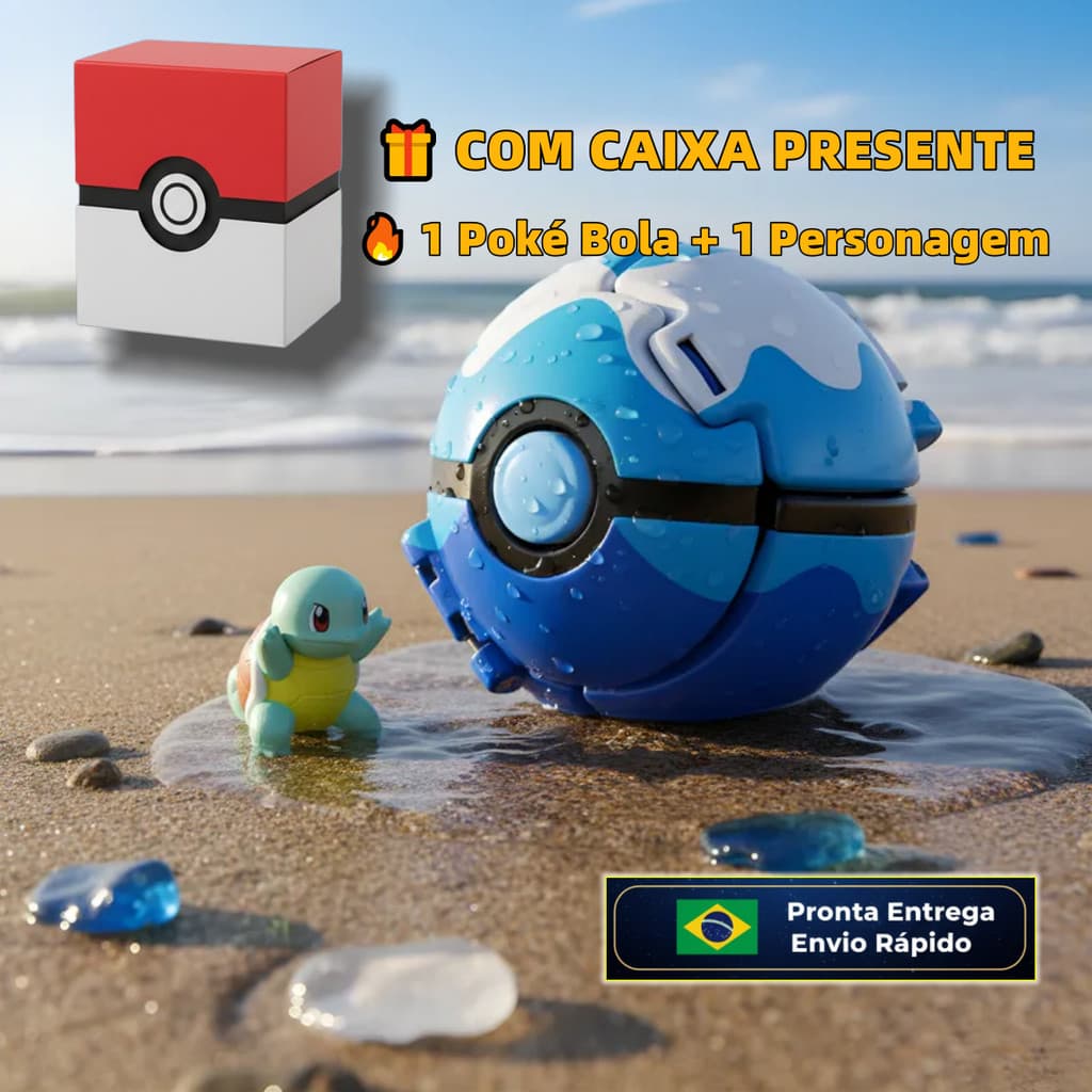 Bulbasaur Pokebola 7cm Premium | Pronta Entrega
