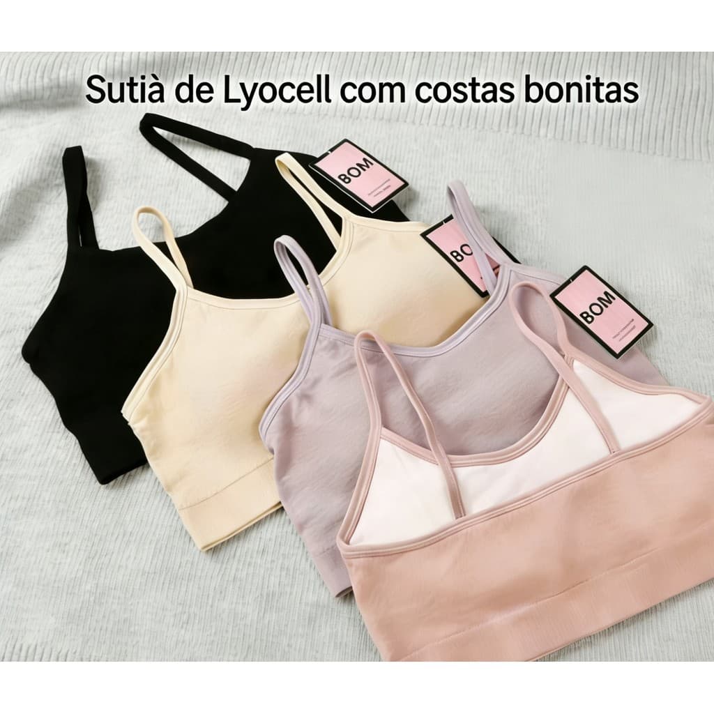 Sutiã Juvenil Sem Aro - Confortável para Adolescentes, Costas Bonitas 8-17anos